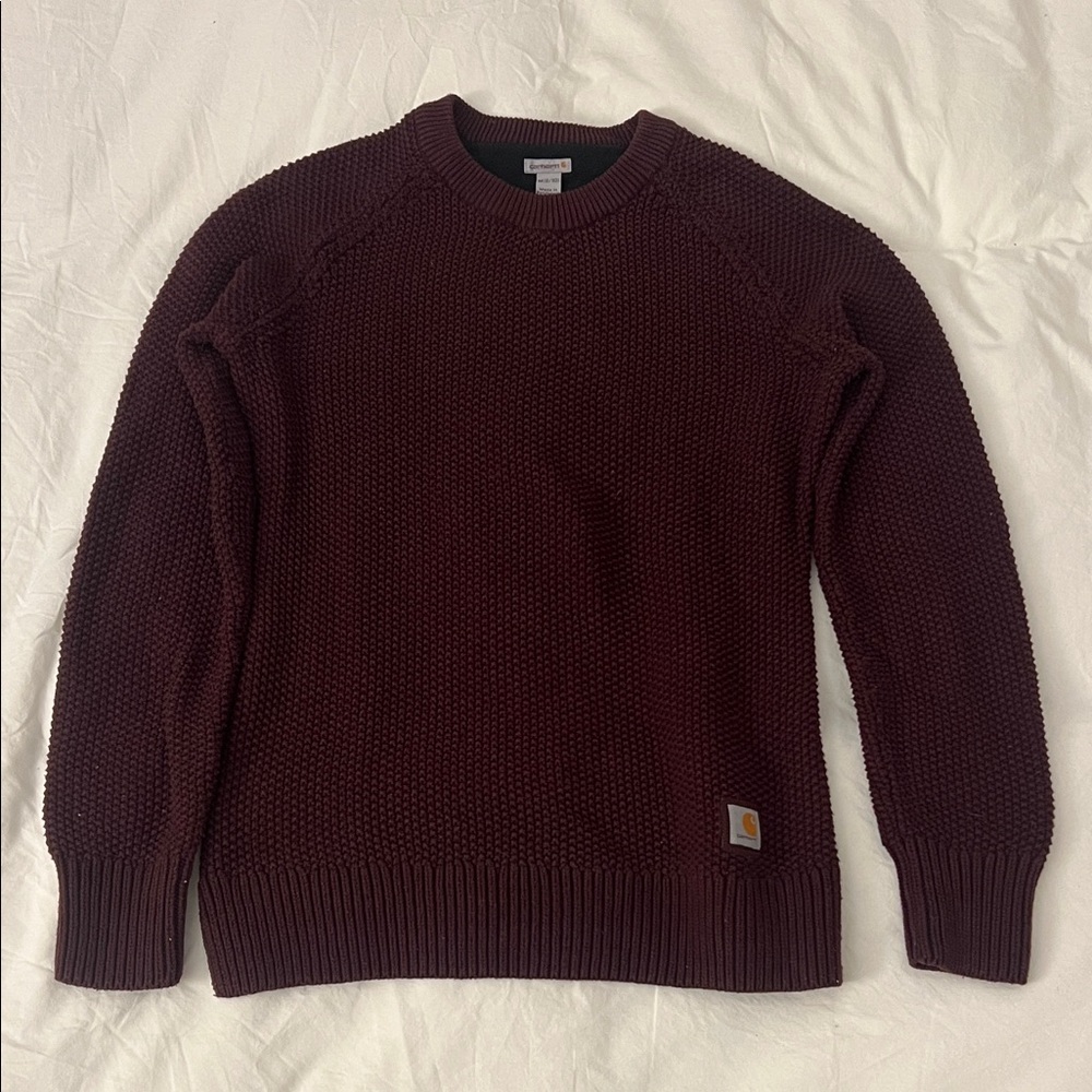 Carhartt Women's Burgundy Crew Neck Sweater